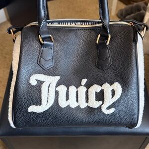 Juicy Couture Black and Cream Satchel